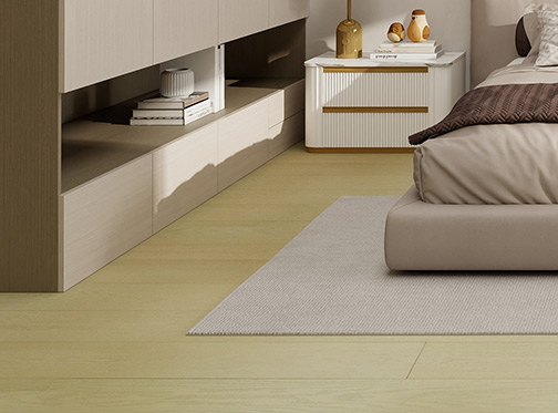 Yellow-Green Wood Floor