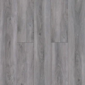 Austin waterproof SPC vinyl plank flooring in cool gray wood look