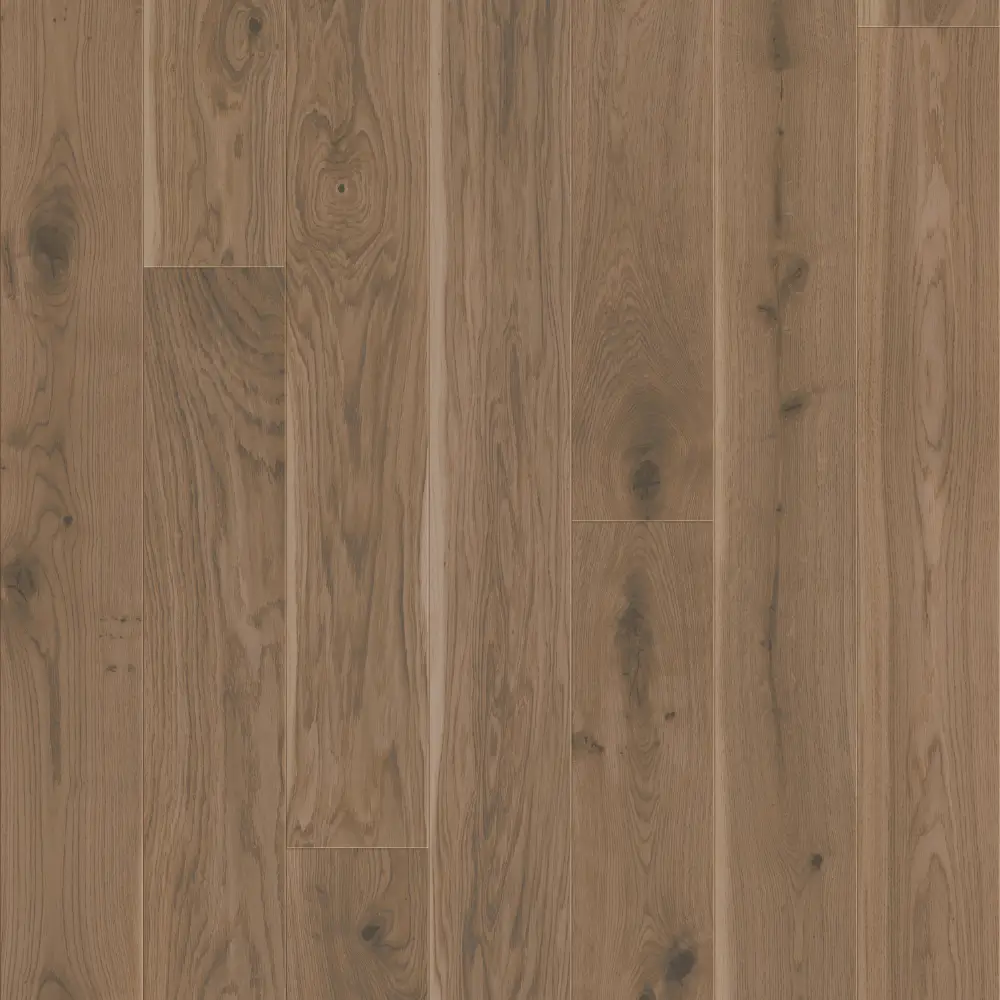 14mm European oak 3-layer engineered wood flooring in a warm medium brown tone