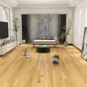 Cypress 6.5mm SPC vinyl plank flooring installed in a bright living room