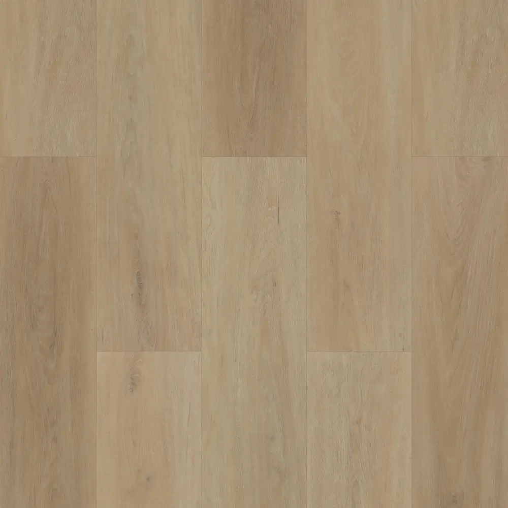 Warm greige oak 8mm SPC flooring plank pattern with knots