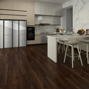 Lyon SPC vinyl plank flooring installed in a modern kitchen