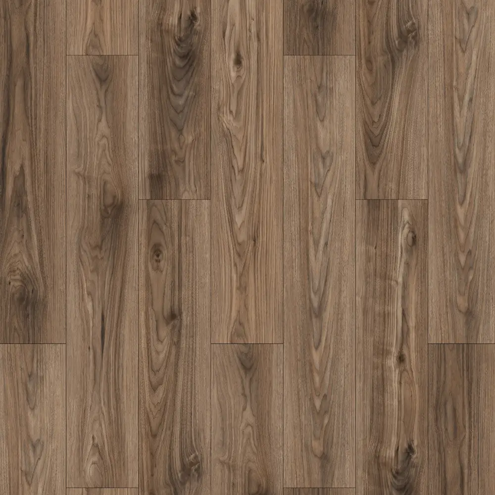 Brown wood-look 8mm SPC flooring plank pattern