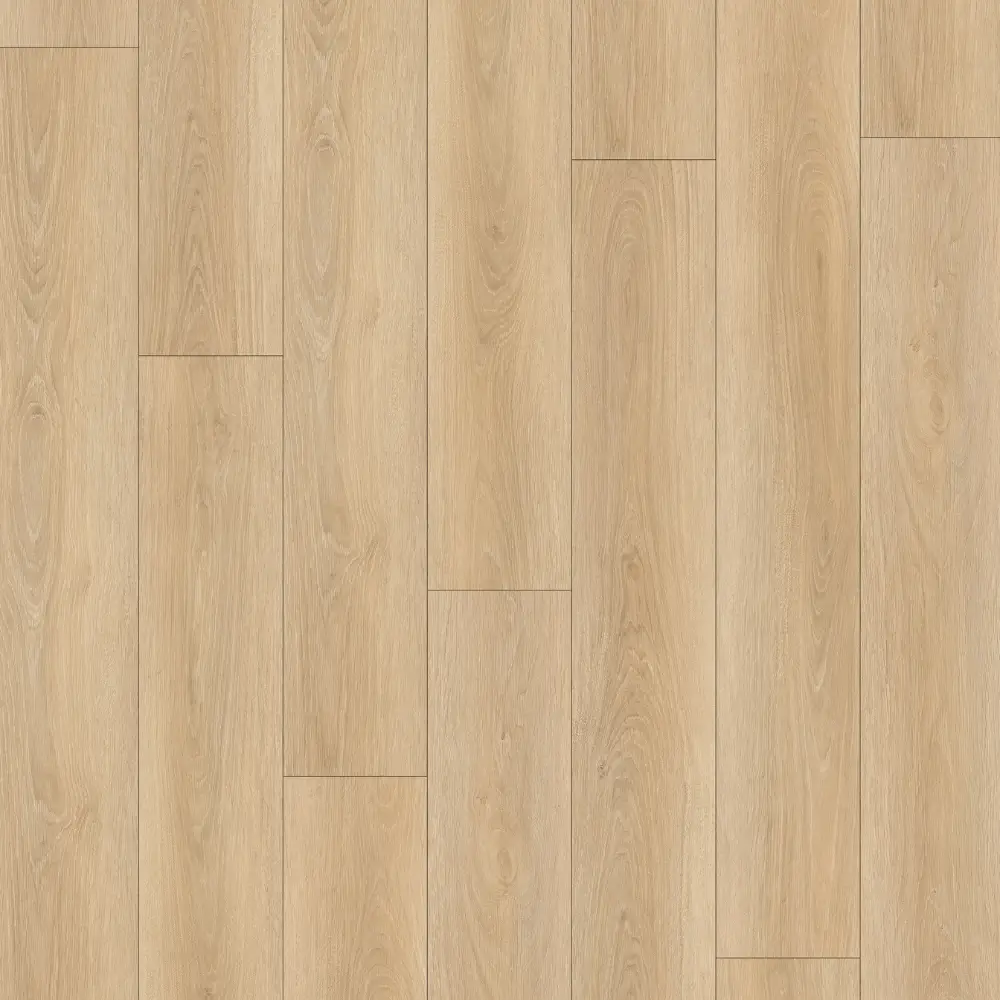 Warm beige wood-look 8mm SPC flooring plank pattern