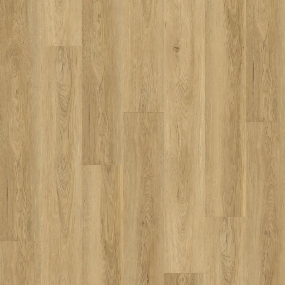 Golden natural oak-look 8mm SPC flooring plank pattern