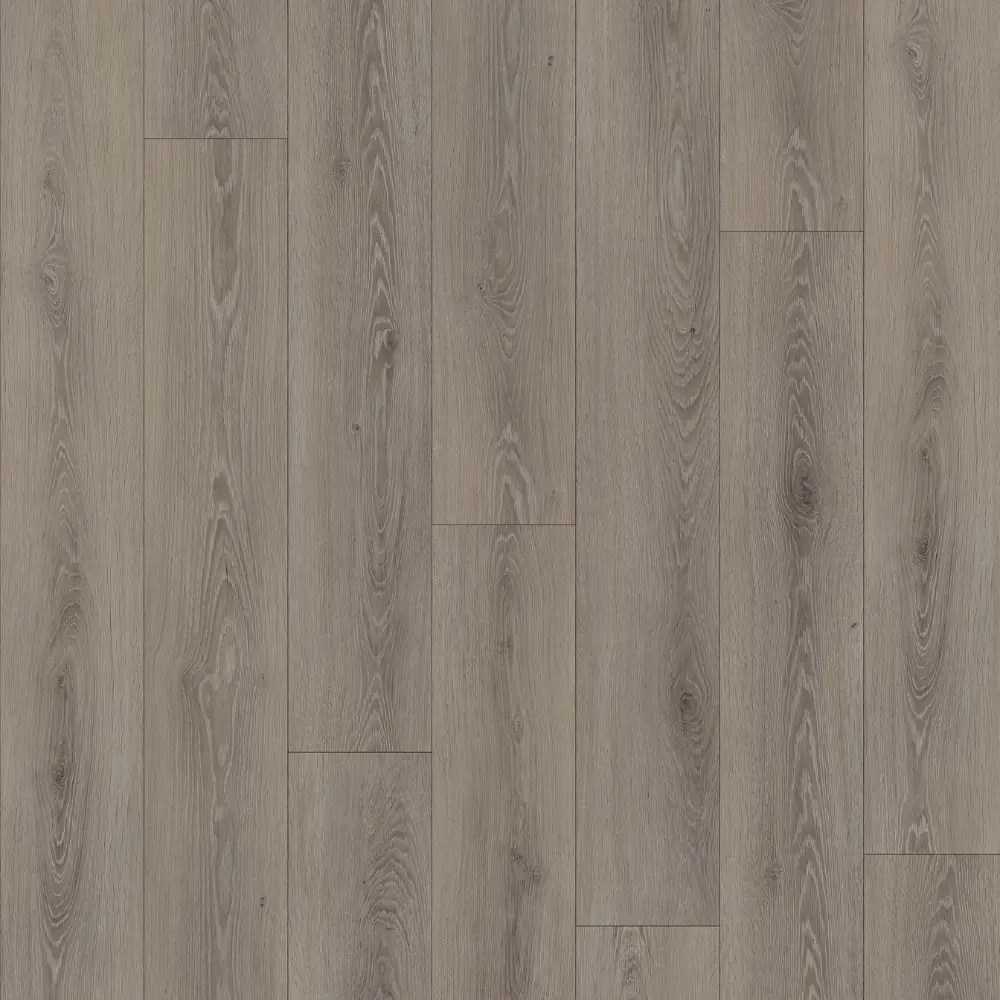 Taupe gray wood-look 8mm SPC flooring plank pattern