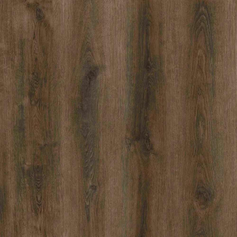 Oxford waterproof SPC vinyl plank flooring in weathered brown gray wood look