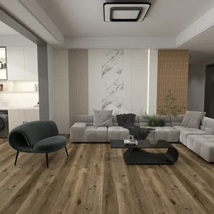 Rome SPC vinyl plank flooring installed in a modern living room