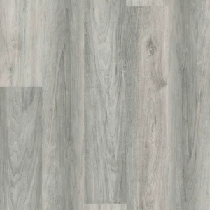 Seattle 7mm waterproof SPC vinyl plank flooring in pale gray wood look