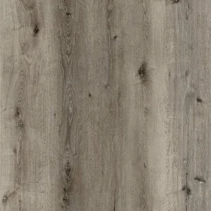 TORK waterproof SPC vinyl plank flooring in light gray rustic wood look