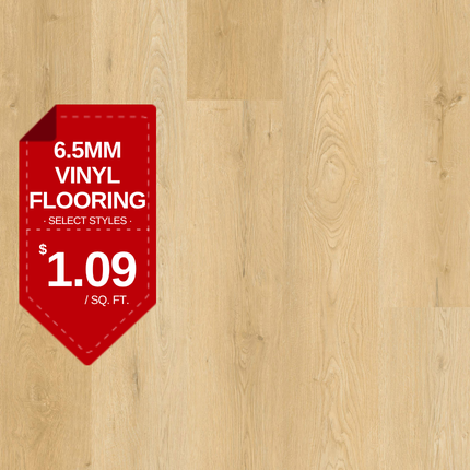 Lake Jackson 6.5mm SPC vinyl flooring on sale for $1.09 per sq. ft.