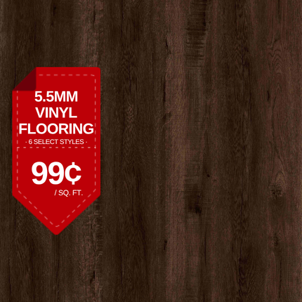 Lyon 5.5mm SPC vinyl flooring on sale for 99 cents per sq. ft.